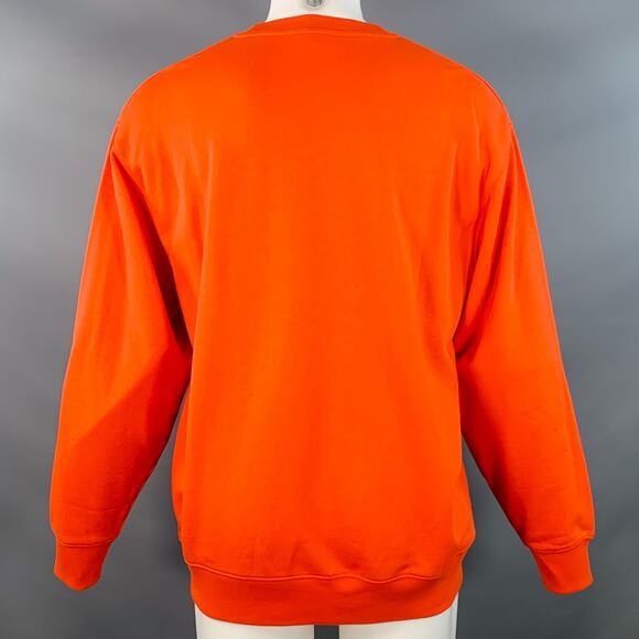 ACNE STUDIOS Size S Orange Cotton Oversized Sweatshirt - Picture 4 of 7